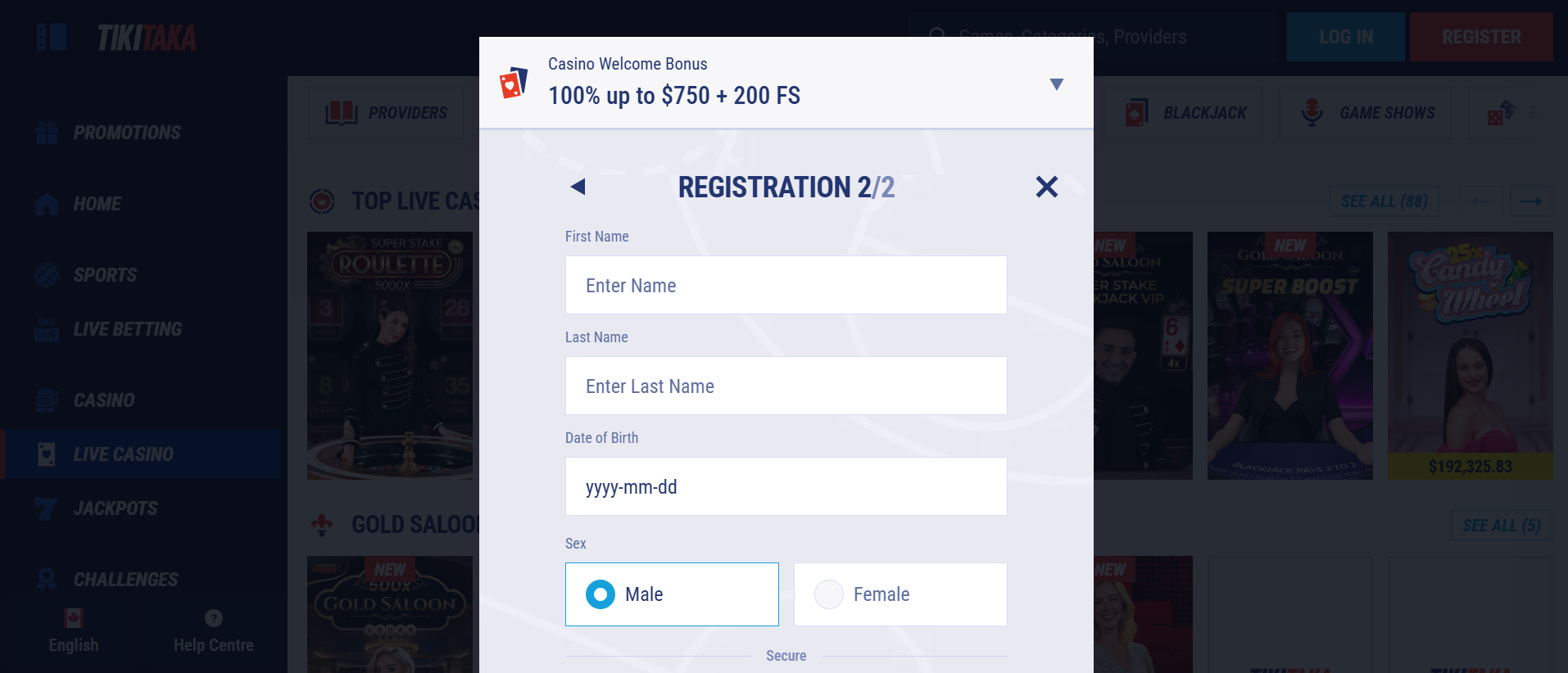 TikiTaka casinosite